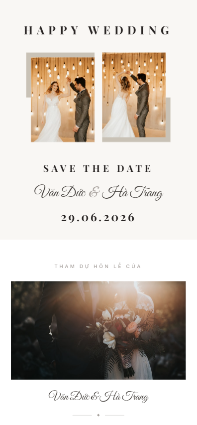 Minimal Save Date